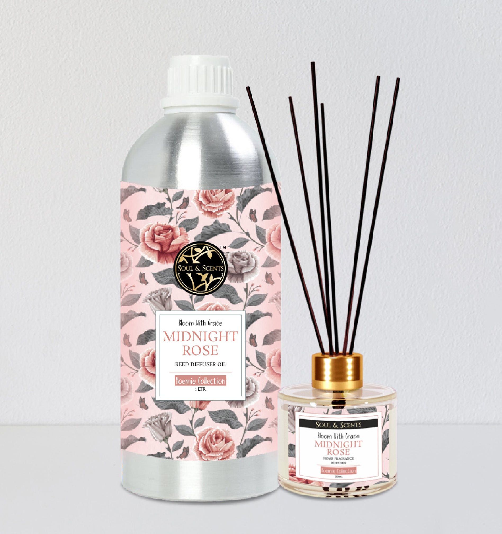 Midnight Rose Reed Diffuser Refill 1 ltr