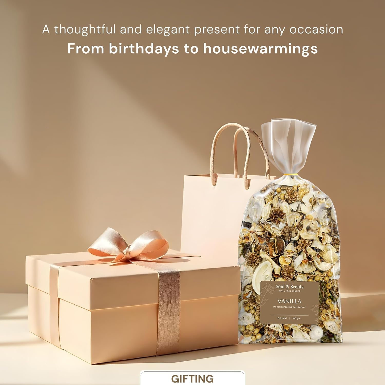 Gift Set 50ml Vanilla Reed Diffuser + 140g Potpourri
