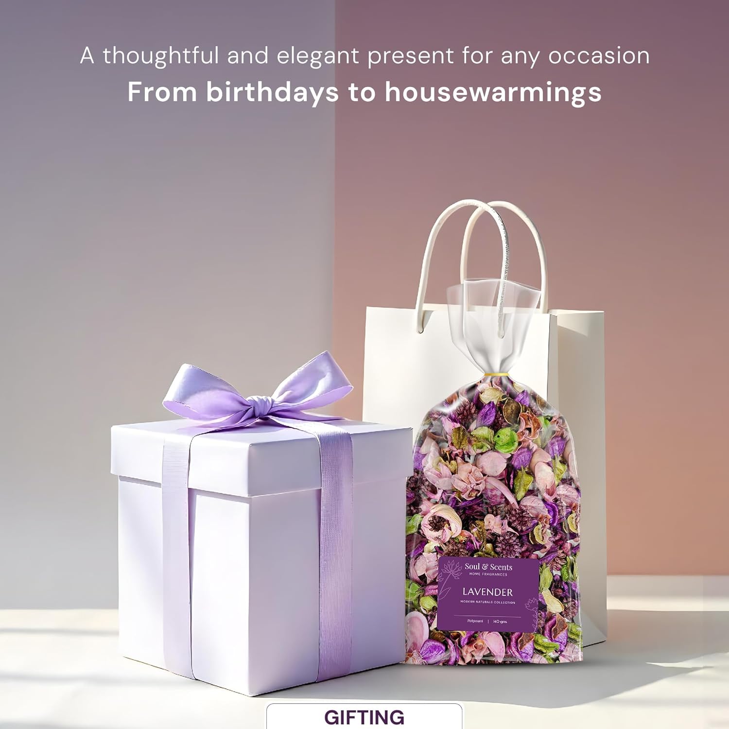 Gift Set 50ml Lavender Reed Diffuser + 140g Potpourri