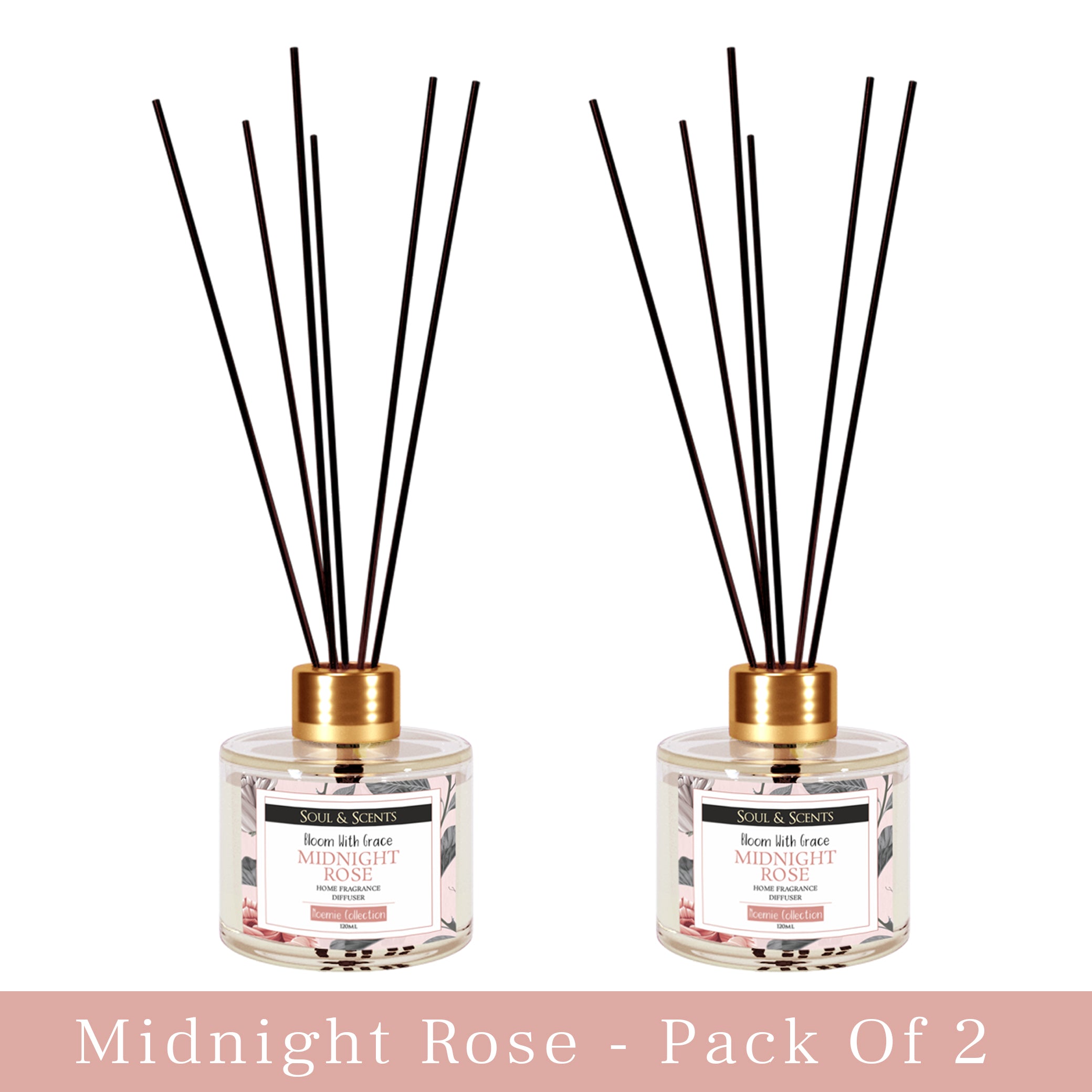 Rose Reed Diffuser 120 ml Pack of 2
