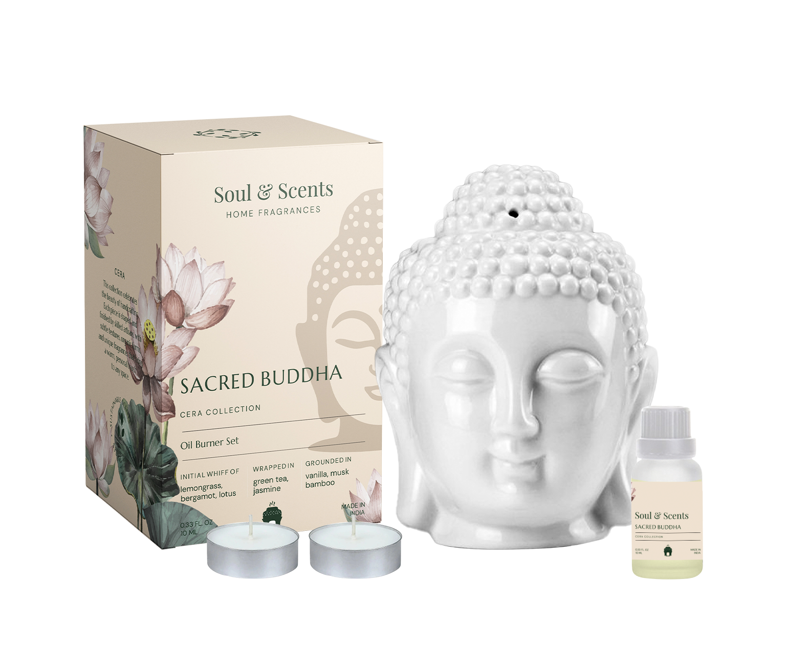 Sacred Buddha Tea Light Burner