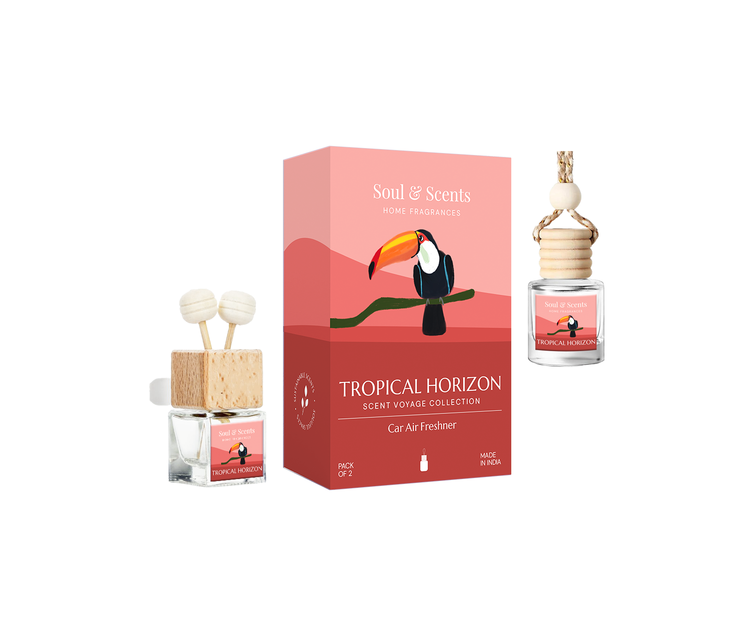 Tropical Horizon Car Hanging