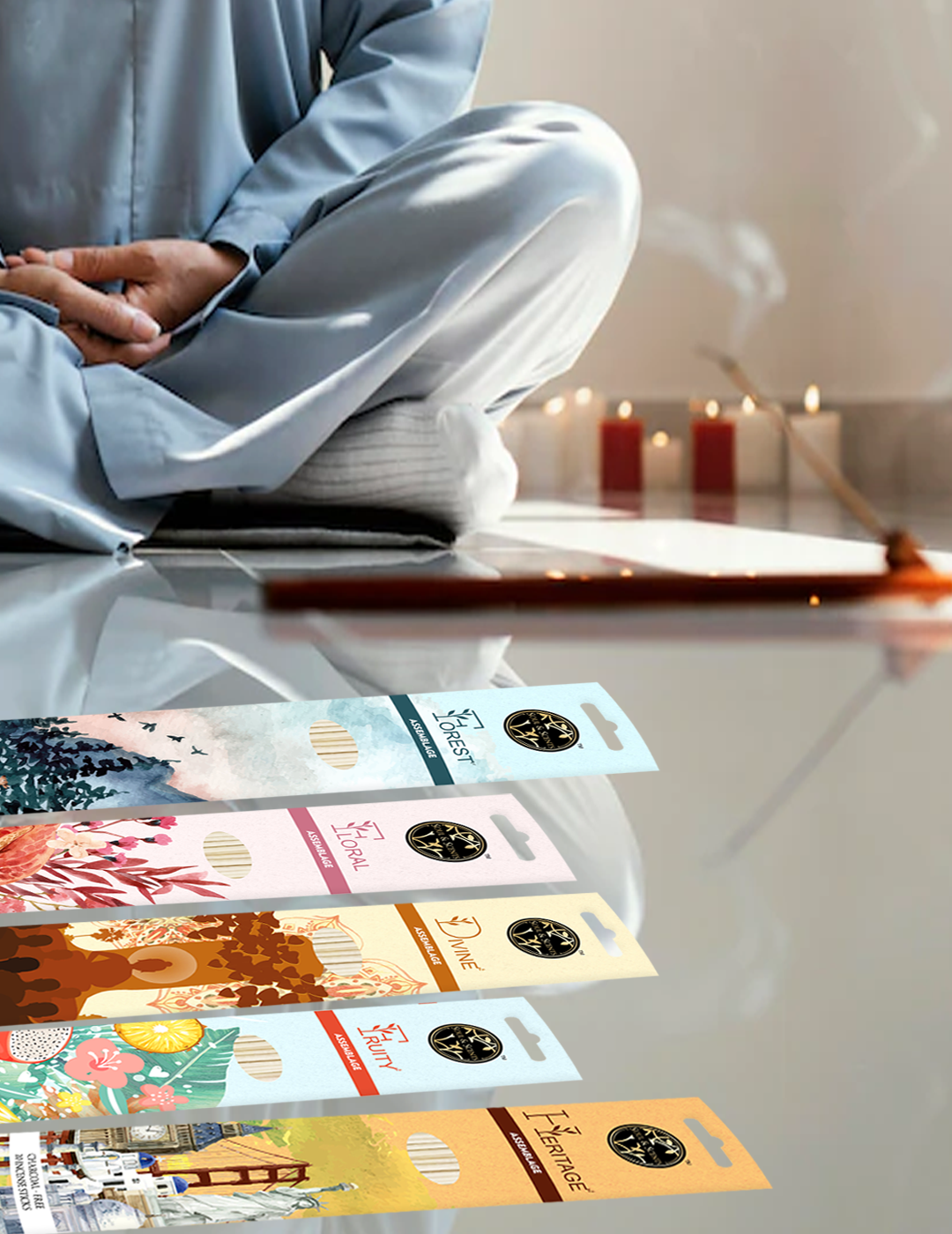 ENLIGHTEN WITHIN INCENSE STICK / AGARBATTI COMBO SET
