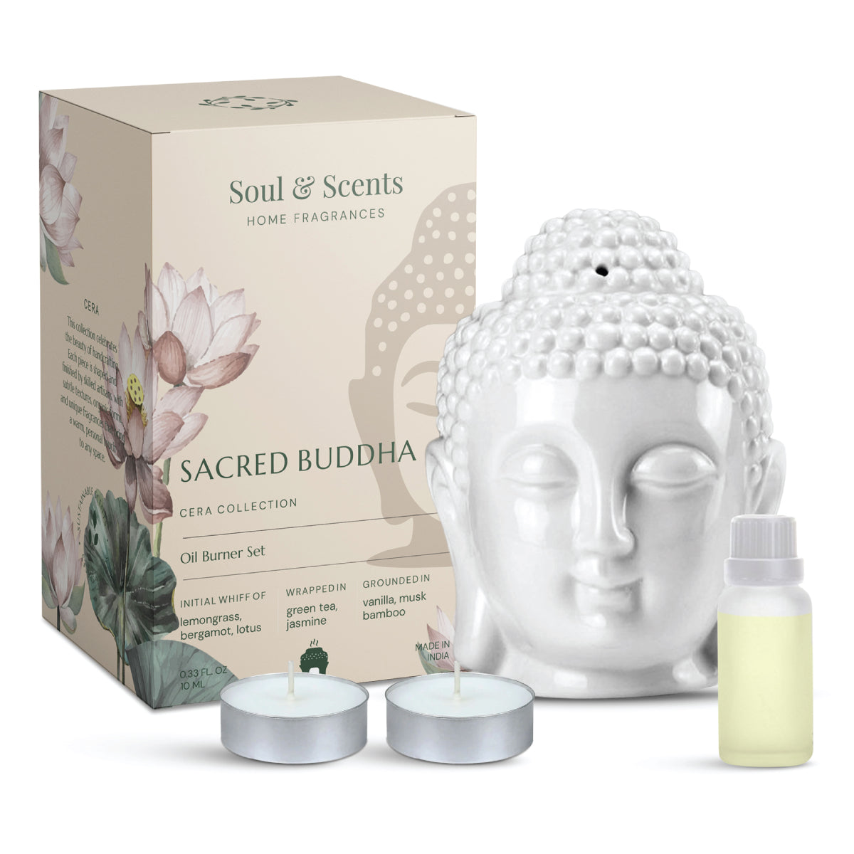 Sacred Buddha Tea Light Burner