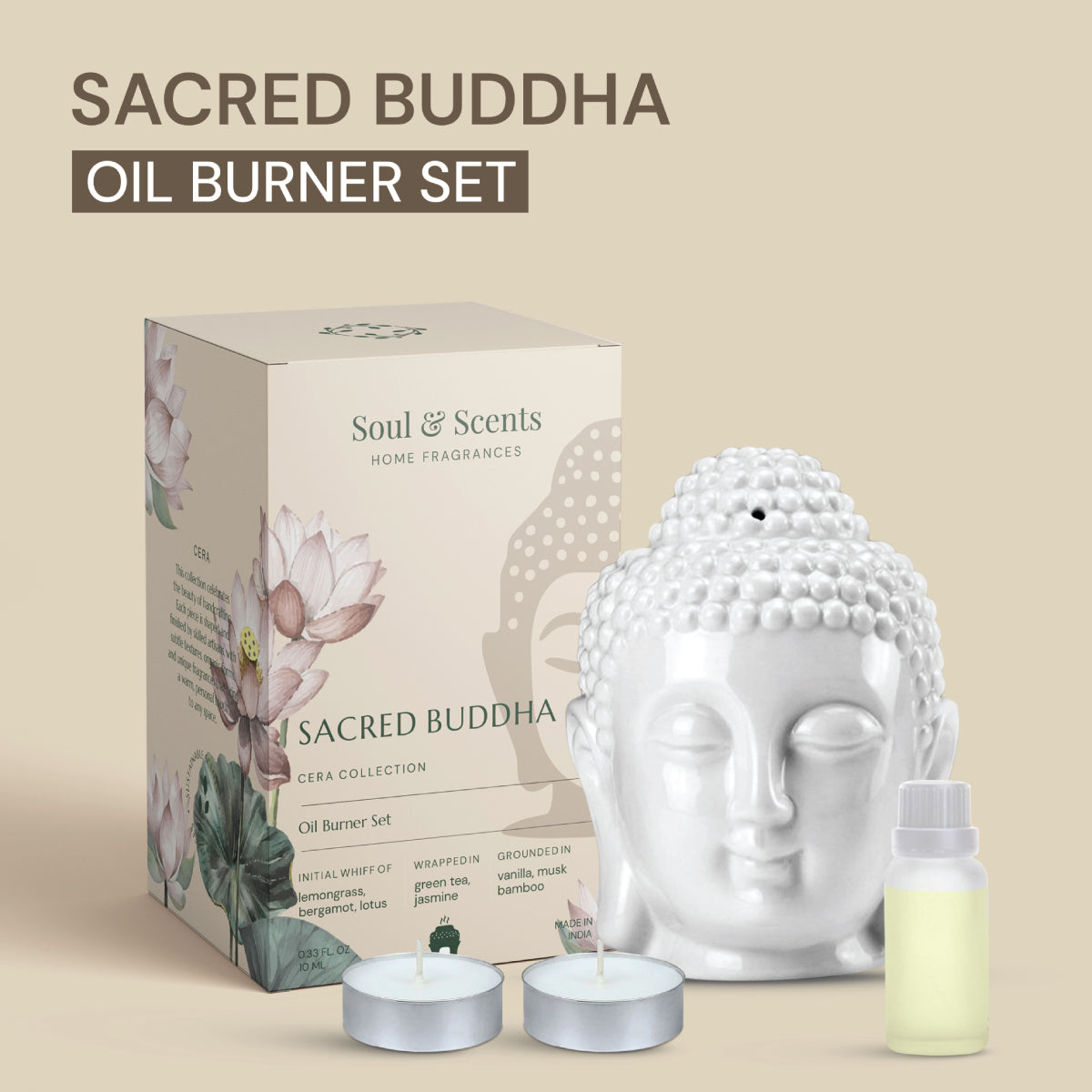 Sacred Buddha Tea Light Burner