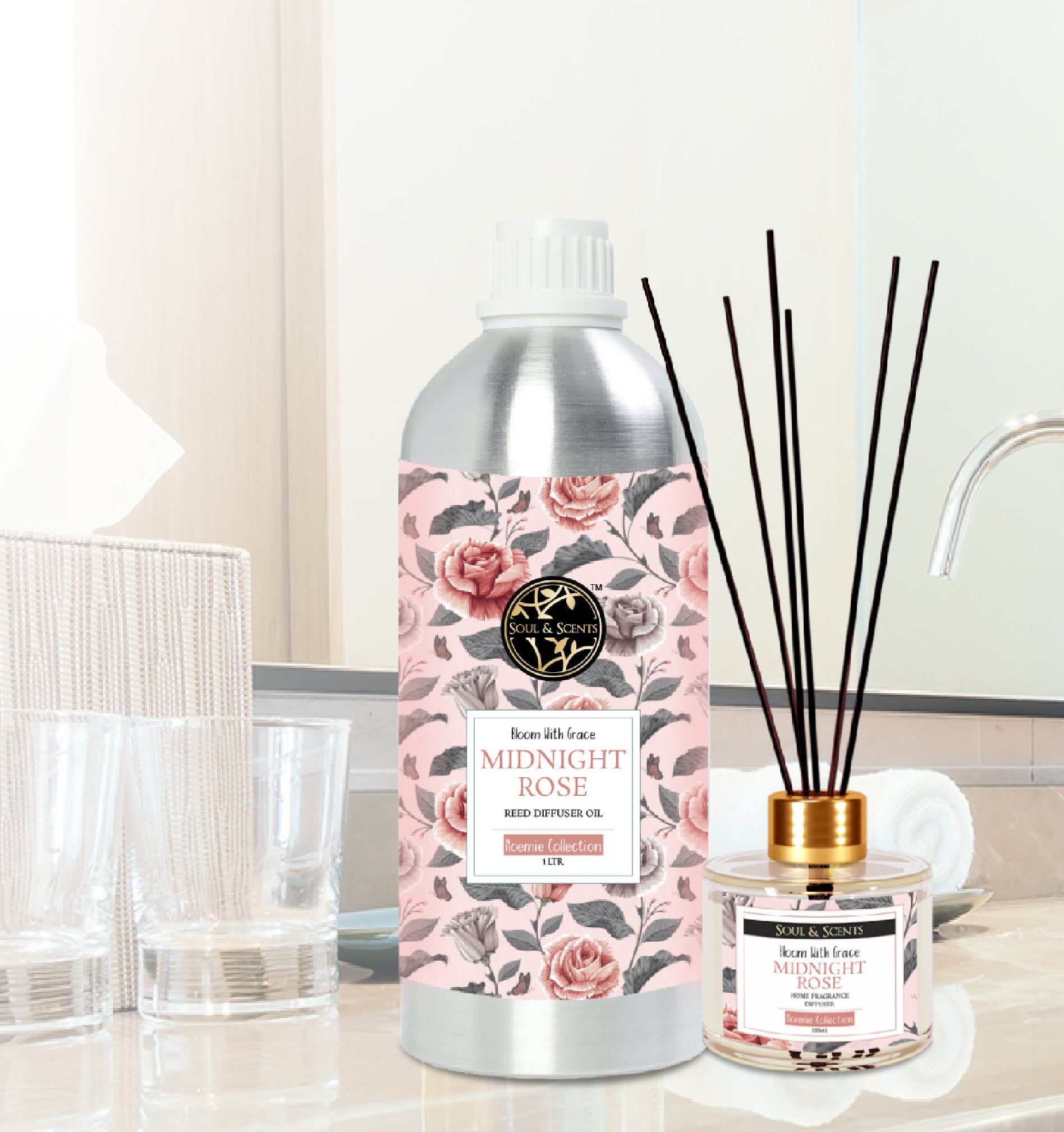 Midnight  Rose  Reed Diffuser Refill 1 ltr