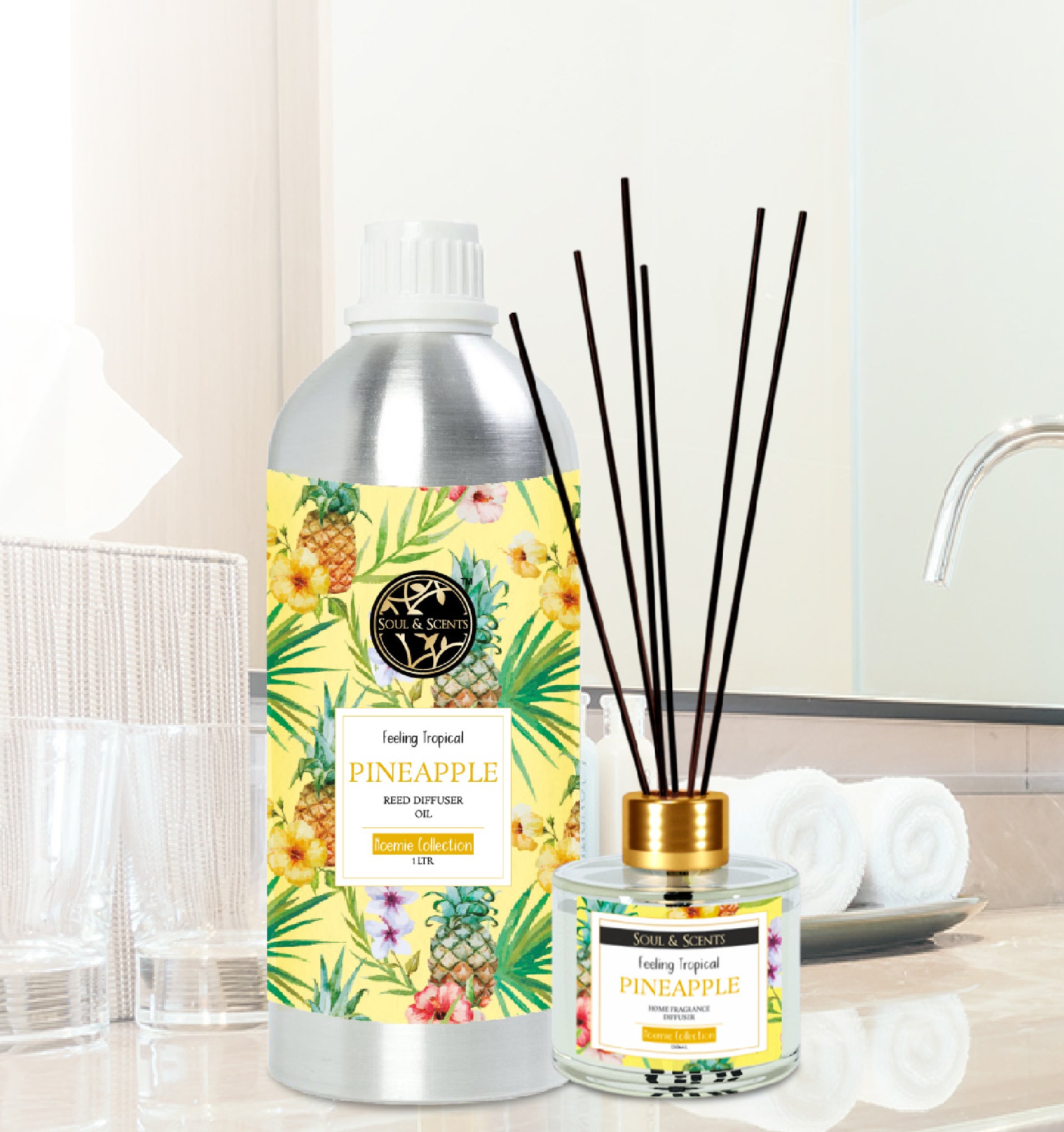 Pineapple Reed Diffuser Refill 1 ltr