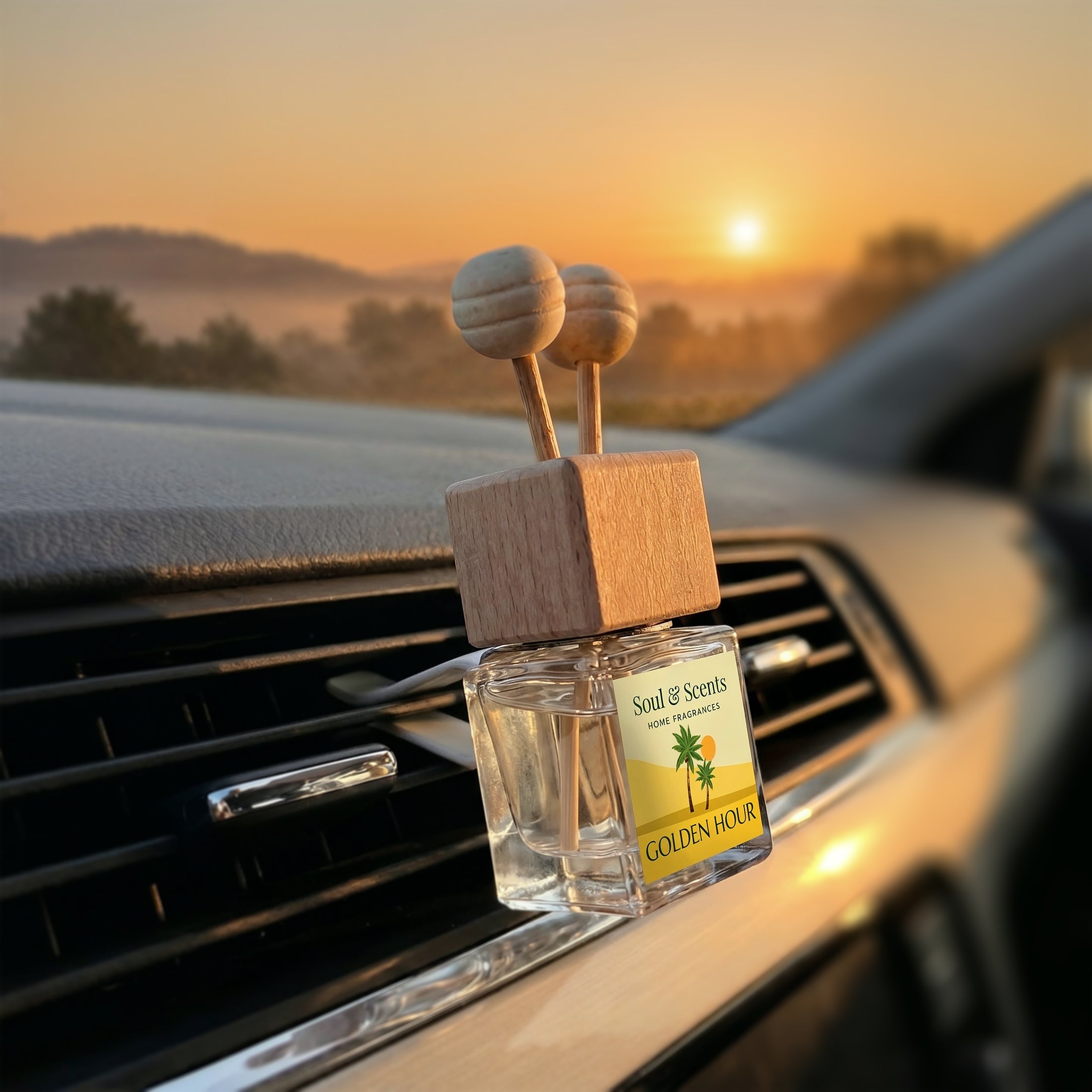 Golden Hour Car Hanging