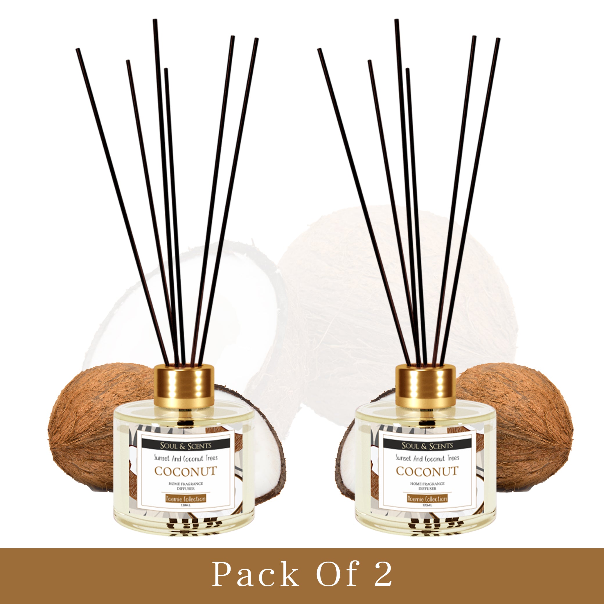 Coconut Reed Diffuser 120 ml Pack of 2