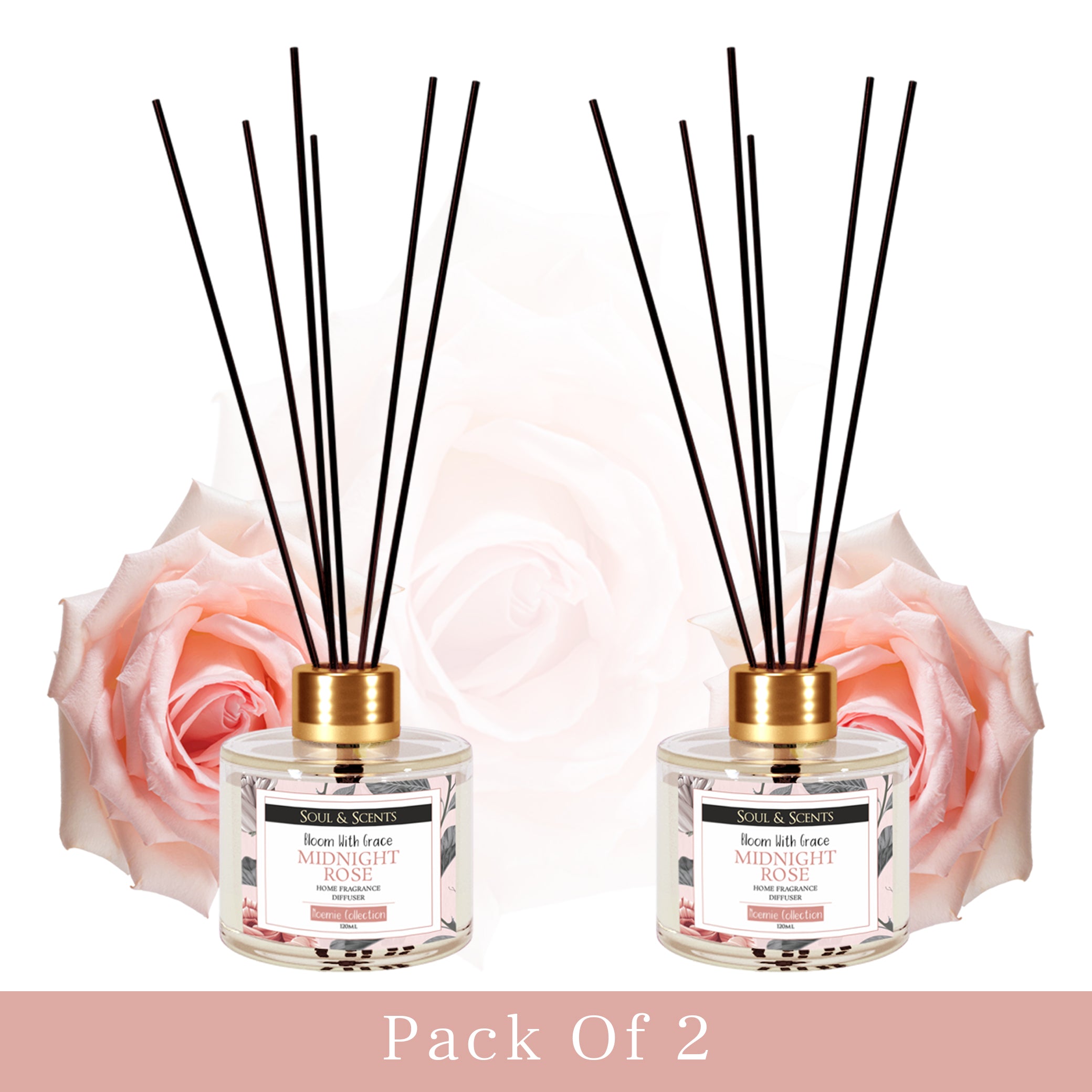 Rose Reed Diffuser 120 ml Pack of 2