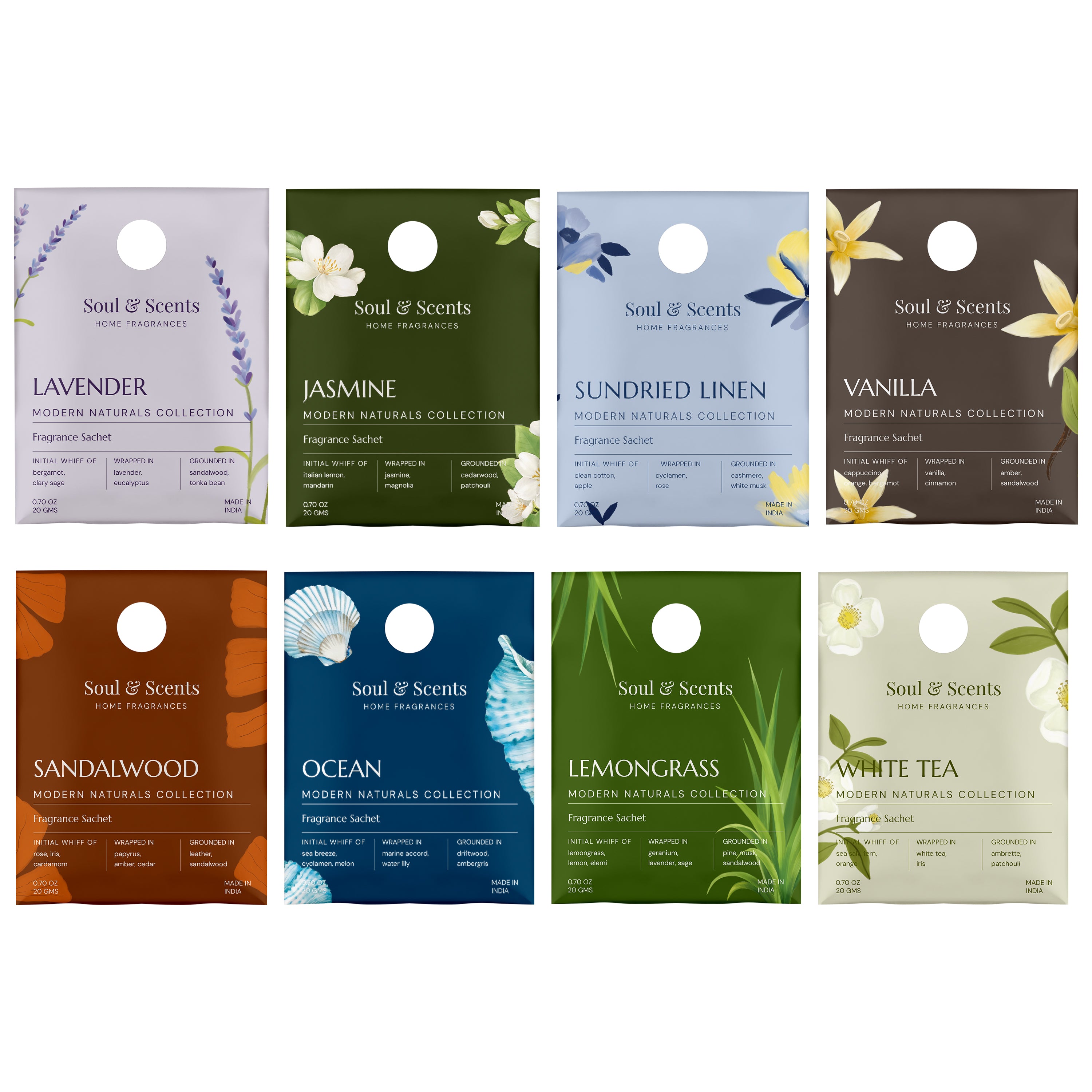 Pack Of 8 Fragrance Sachets