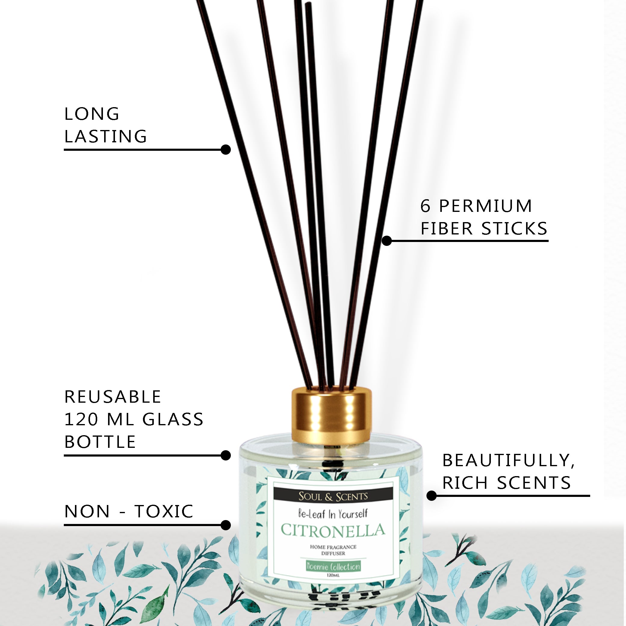 Citronella  Reed Diffuser 120 ml Pack of 2