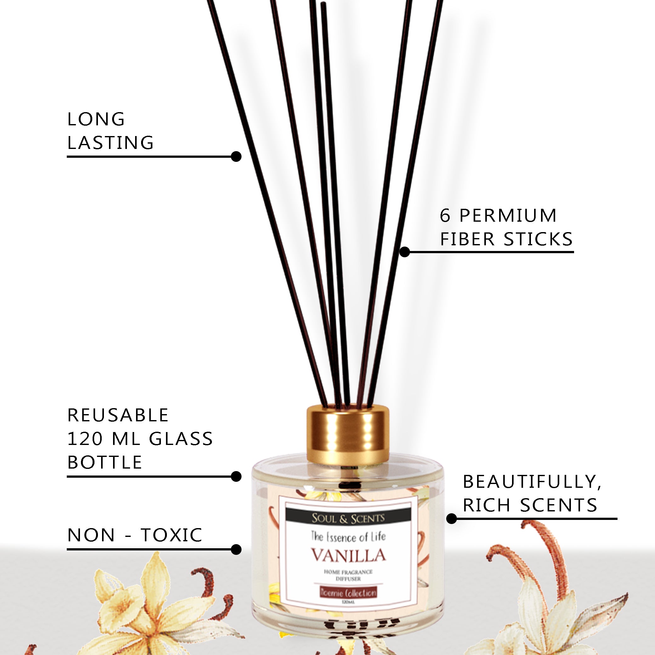 Vanilla Reed Diffuser 120 ml Pack of 2