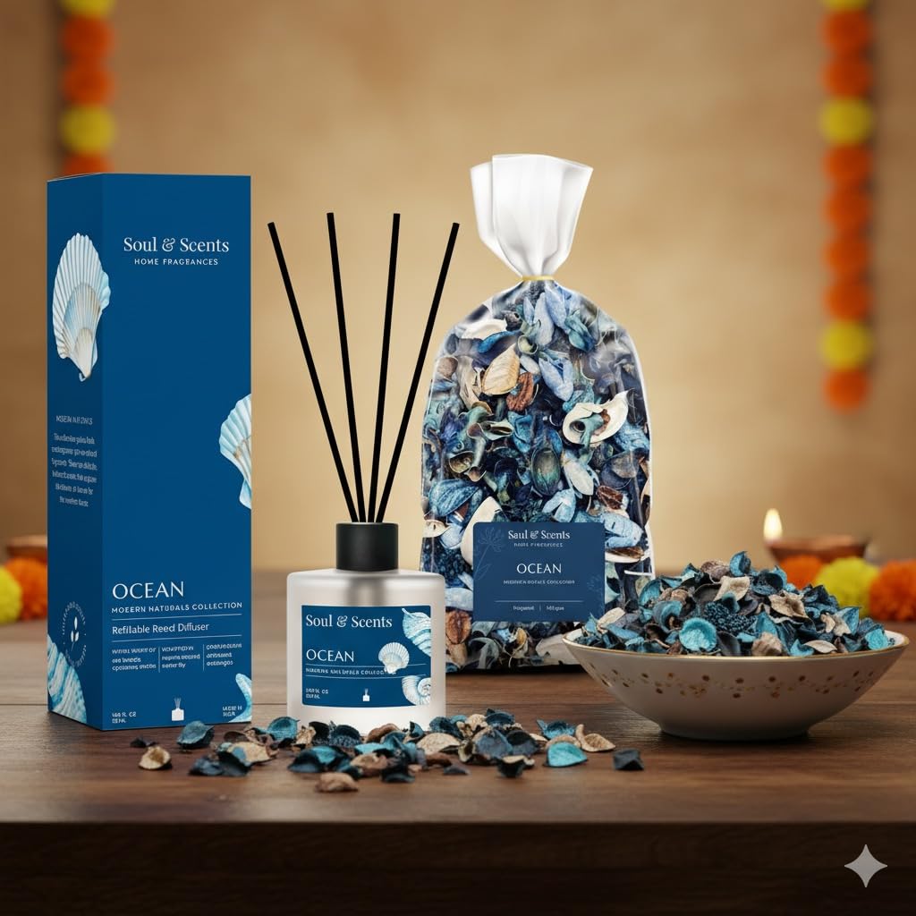 Gift Set 50ml Ocean Reed Diffuser + 140g Potpourri
