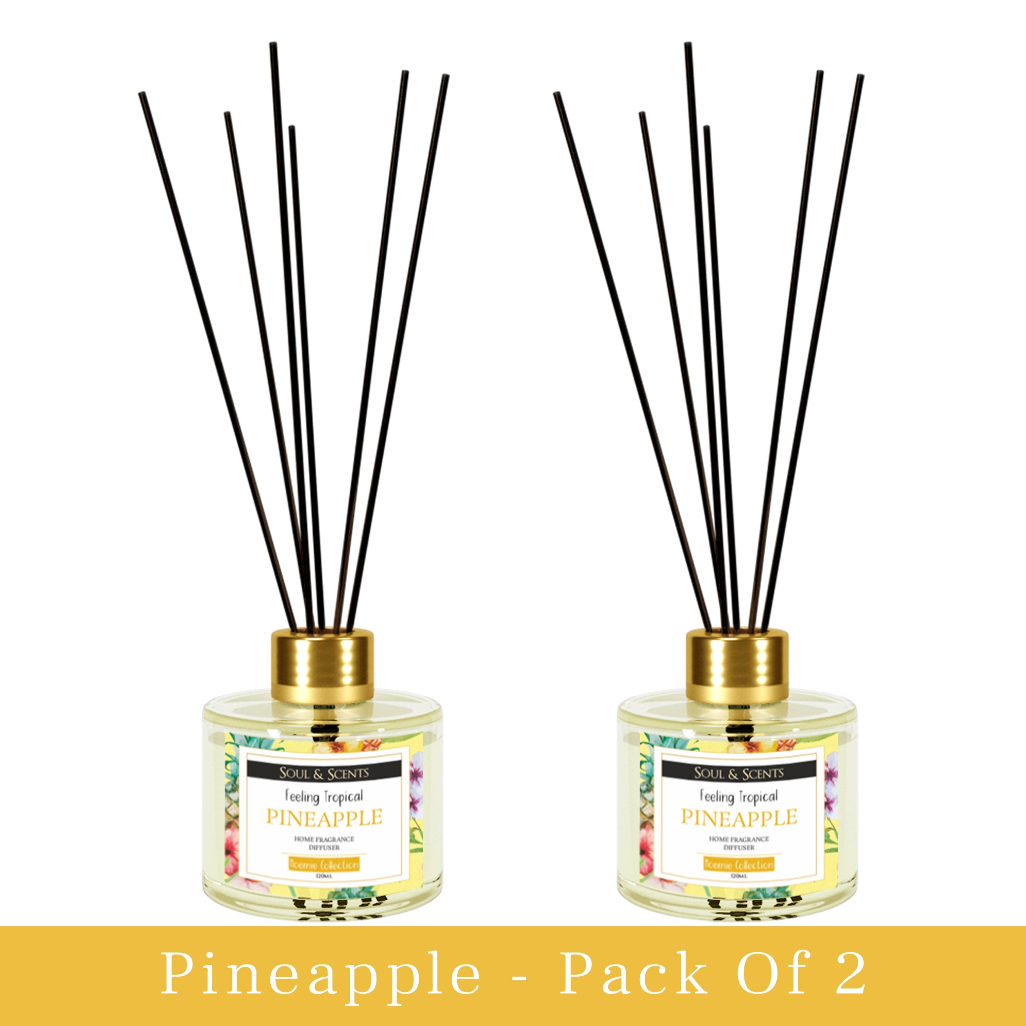 Pineapple Reed Diffuser 120 ml Pack of 2