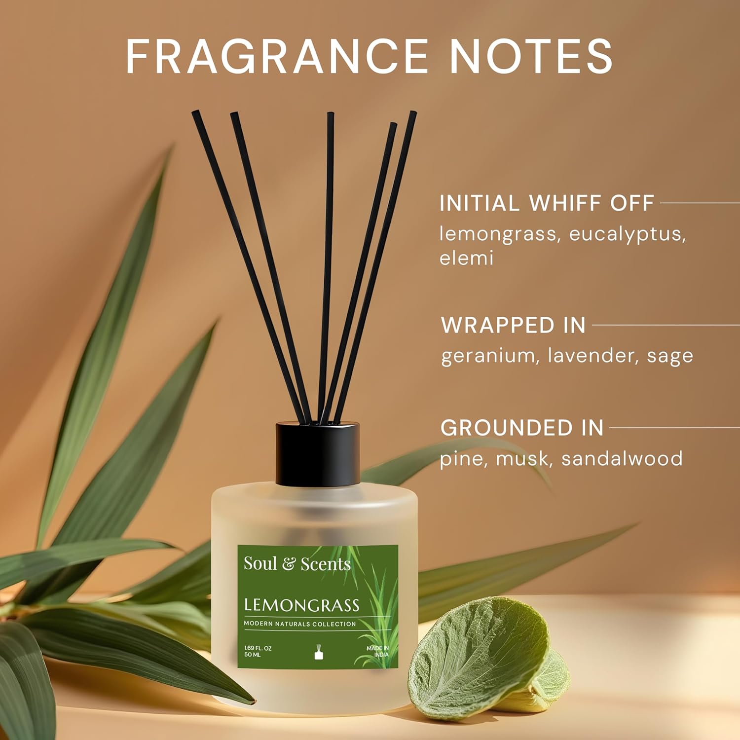 Lemongrass Reed Diffuser 50 ml
