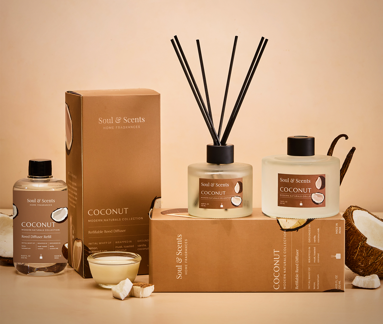 Coconut Reed Diffuser Pack of 2