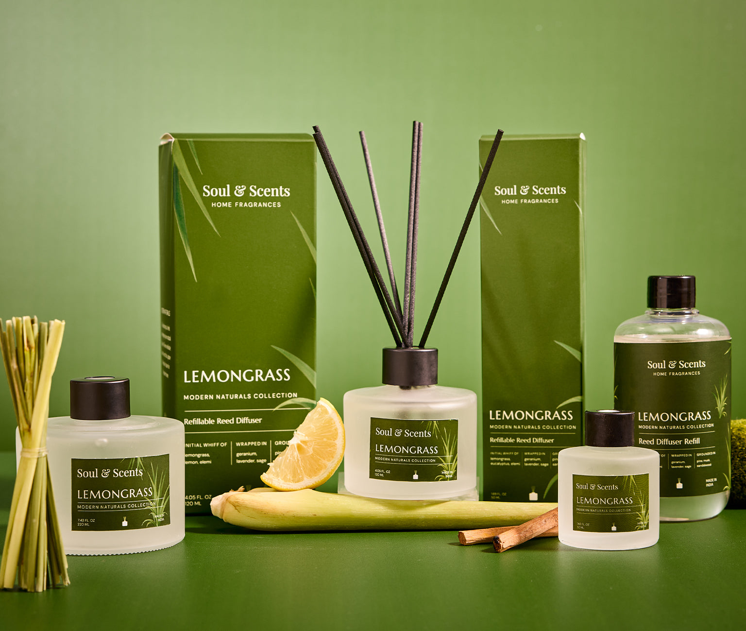Lemongrass Reed Diffuser Pack of 2