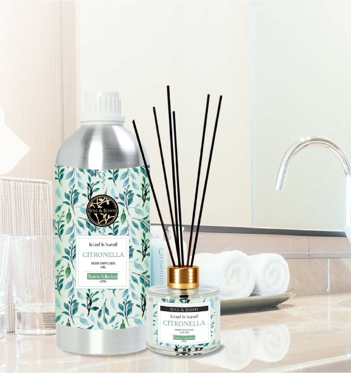 CITRONELLA REED DIFFUSER REFILL -  1 LTR