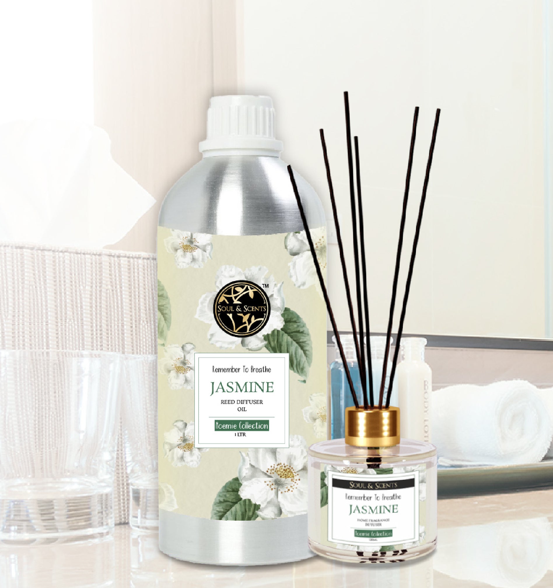 Jasmine  Reed Diffuser Refill 1 ltr
