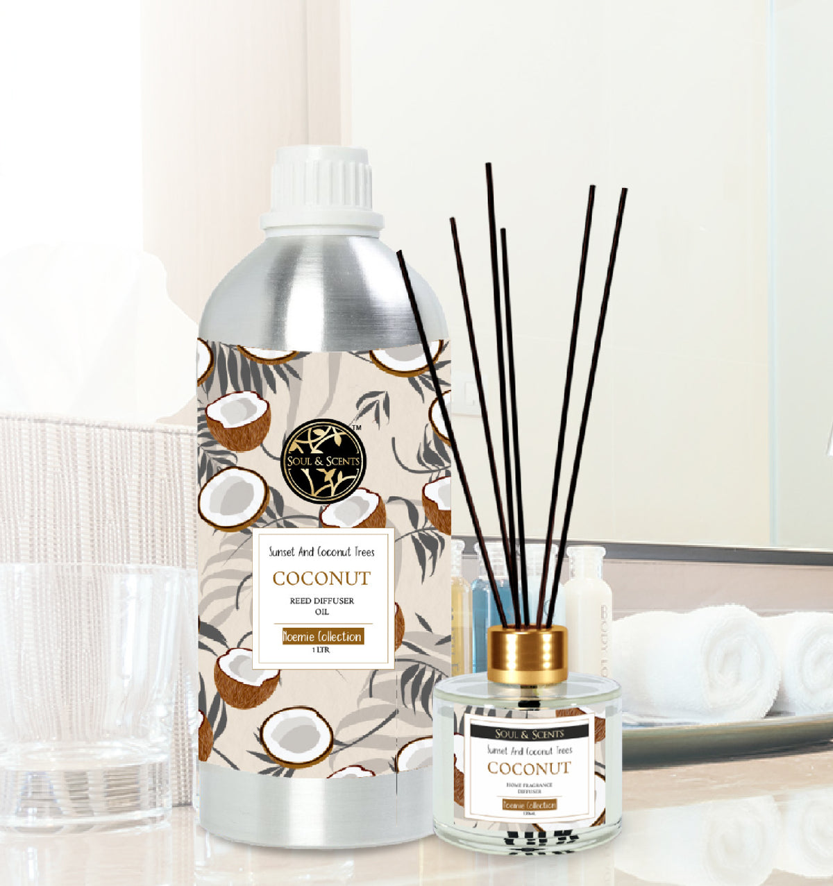 Coconut Reed Diffuser Refill - 1 Ltr