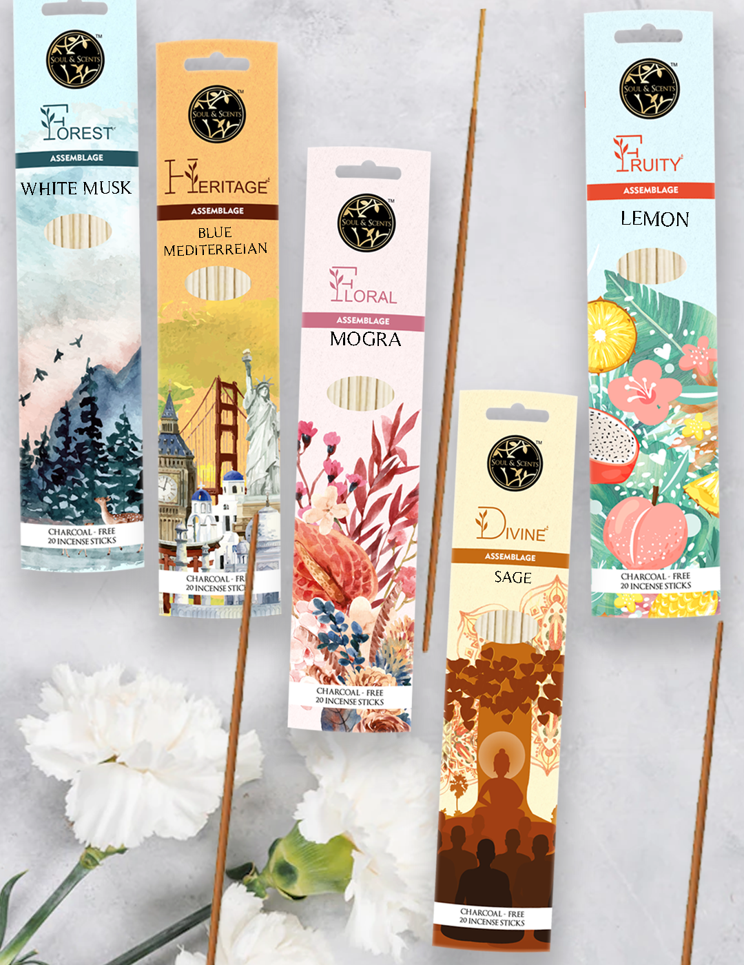 DIVINE BLISS INCENSE STICK / AGARBATTI COMBO SET