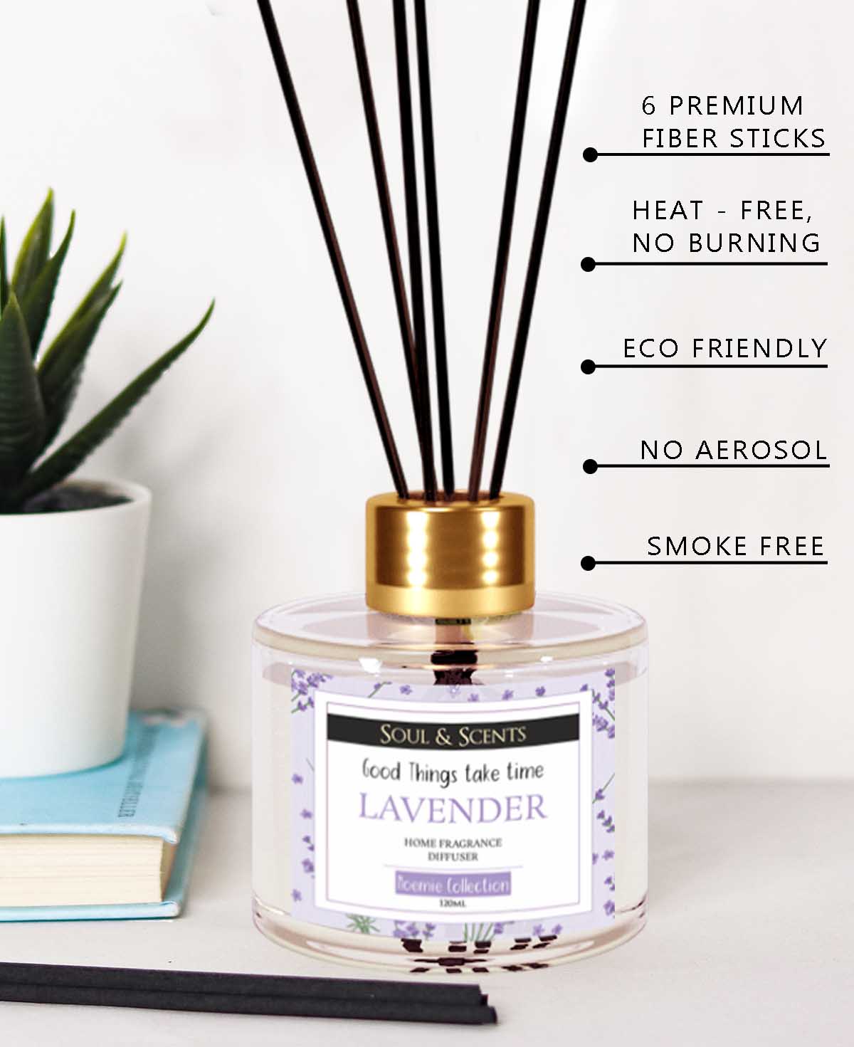 Lavender Reed Diffuser: Calming Aromatherapy for Serene Ambiance – SOUL ...