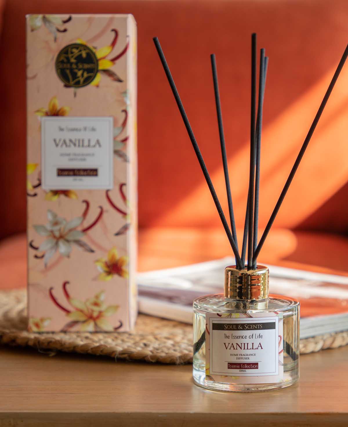 Vanilla Reed Diffuser: Aromatherapy for Cozy Ambiance – SOUL & SCENTS